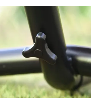 Hamaca con Soporte 310x117 cm para Camping con Altura Ajustable y Bolsa de Transporte Carga 120 kg Rayas Verdes y Azules