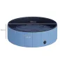 Piscina Plegable para Perros Gatos Ø100x30 cm Bañera Portátil para Mascotas PVC Antideslizante Múltiples Usos Color Azul