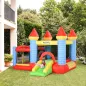 Castillo Hinchable para Niños con Tobogán Cama de Salto Inflador y Bolsa de Transporte para Interior y Exterior 280x260x210 cm M