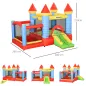 Castillo Hinchable para Niños con Tobogán Cama de Salto Inflador y Bolsa de Transporte para Interior y Exterior 280x260x210 cm M
