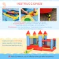 Castillo Hinchable para Niños con Tobogán Cama de Salto Inflador y Bolsa de Transporte para Interior y Exterior 280x260x210 cm M
