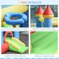 Castillo Hinchable para Niños con Tobogán Cama de Salto Inflador y Bolsa de Transporte para Interior y Exterior 280x260x210 cm M