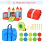 Castillo Hinchable para Niños con Tobogán Cama de Salto Inflador y Bolsa de Transporte para Interior y Exterior 280x260x210 cm M
