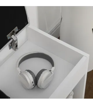 Armario Zapatero para Almacenamiento Banco de Zapatero con Asiento Estantes Cajón y Cojín Dos Niveles para Entrada y Recibidores