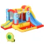 Castillo Hinchable para Niños +3 Años con 2 Toboganes Piscina y Zona de Salto 330x265x185 cm Multicolor
