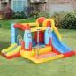 Castillo Hinchable para Niños +3 Años con 2 Toboganes Piscina y Zona de Salto 330x265x185 cm Multicolor