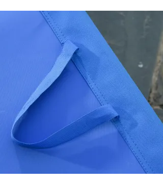 Tumbona de Jardín Plegable con Respaldo Ajustable en 5 Posiciones Carga 120 kg para Terraza Piscina 187x55x24 cm Azul