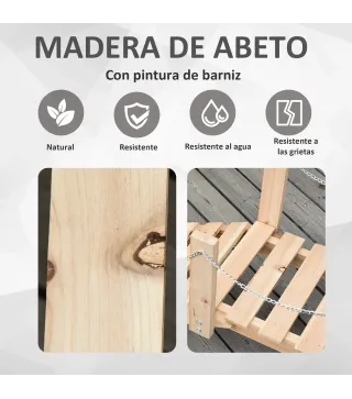 Puente de Jardín de Madera con Pasamanos Puente Decorativo para Estanque Carga 5 kg 100x32x48 cm Natural