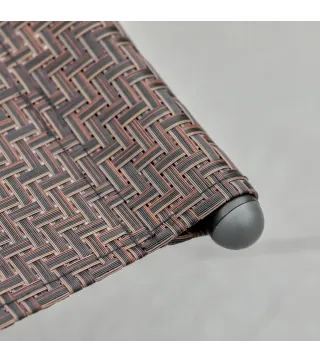 Tumbona Mecedora de Exterior con Reposabrazos Reposacabezas y Efecto de Ratán para Jardín Terraza Patio Carga Máx. 160 kg 157x60