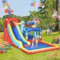 Castillo Inflable de 3-8 Años con Soplador Tobogán Trampolín Piscina Bolsa de Transporte 435x245x200 cm Multicolor