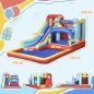 Castillo Inflable de 3-8 Años con Soplador Tobogán Trampolín Piscina Bolsa de Transporte 435x245x200 cm Multicolor