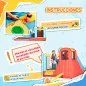 Castillo Inflable de 3-8 Años con Soplador Tobogán Trampolín Piscina Bolsa de Transporte 435x245x200 cm Multicolor