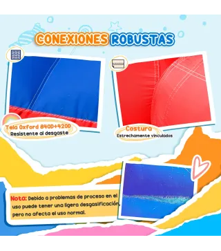 Castillo Inflable de 3-8 Años con Soplador Tobogán Trampolín Piscina Bolsa de Transporte 435x245x200 cm Multicolor