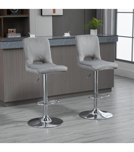 Conjunto de 2 Taburetes de Bar