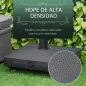 Base de Sombrilla con 4 Ruedas Bloqueables Soporte de Parasol Rellenable de Arena 18 kg o Agua 16 kg para Jardín Patio Terraza 4