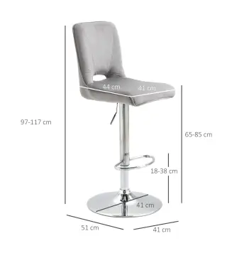 Conjunto de 2 Taburetes de Bar