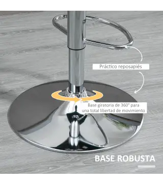 Conjunto de 2 Taburetes de Bar