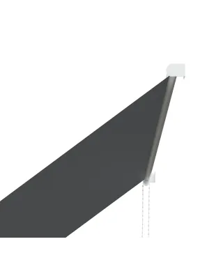 Toldo Retráctil de Exterior con Marco de Aluminio Ángulo de Inclinación Ajustable Anti-UV 150x120 cm Gris Oscuro
