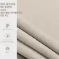 Toldo de Pared Apertura Manual de Aluminio y Poliéster UV50+ para Exterior con Manivela 200x295 cm Blanco Crema