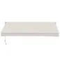 Toldo de Pared Apertura Manual de Aluminio y Poliéster UV50+ para Exterior con Manivela 200x295 cm Blanco Crema