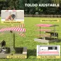 Arenero de Madera para Niños con Techo Regulable con Juguetes de Cocina Juego para Niños de 3-7 Años 114x110x110 cm Gris Arenero de Madera para Niños con Techo Regulable con Juguetes de Cocina Juego para Niños de 3-7 Años 114x110x110 cm Gris