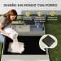 Arenero de Madera para Niños con Techo Regulable con Juguetes de Cocina Juego para Niños de 3-7 Años 114x110x110 cm Gris Arenero de Madera para Niños con Techo Regulable con Juguetes de Cocina Juego para Niños de 3-7 Años 114x110x110 cm Gris