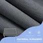 Toldo Manual Retráctil 200x175x210-310 cm Ajustable con Manivela Protección Solar UV40+ para Balcón Terraza Gris