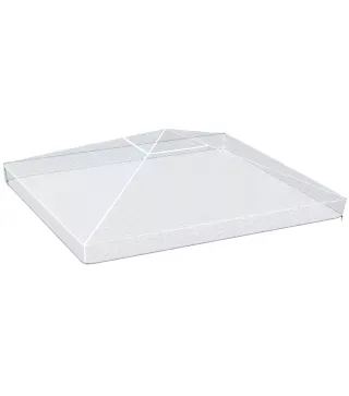 Cubierta Protectora para Gazebo 3x3 m Cubierta Impermeable para Pérgola Toldo Carpa Transparente