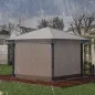 Cubierta Protectora para Gazebo 3x3 m Cubierta Impermeable para Pérgola Toldo Carpa Transparente