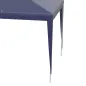 Carpa Desmontable 3x3 m Cenador Pabellón de Jardín con 4 Orificios de Drenaje y Marco de Metal para Terraza Patio Azul