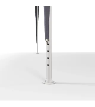 Carpa Desmontable 3x3 m Cenador Pabellón de Jardín con 4 Orificios de Drenaje y Marco de Metal para Terraza Patio Azul