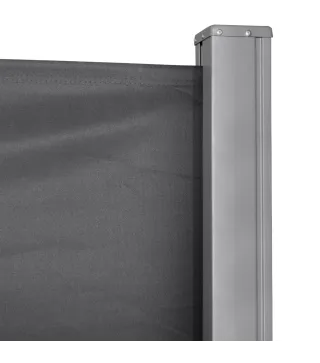 Toldo Lateral Retráctil 300x160 cm Pantalla Enrollable Mampara de Privacidad y Protección Solar para Balcón Terraza Gris