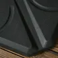 Base para Sombrilla de 4 Piezas Rellenable con Arena 72 kg o Agua 56 kg para Jardín Patio Terraza Negro