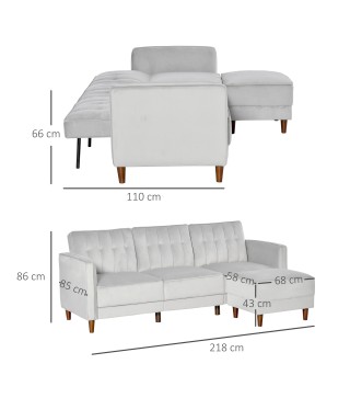 Sofá Cama de 3 Plazas