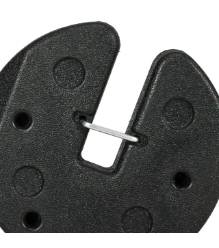 Pack de 4 Pesos para Carpas Plegables Rellenados con Cemento Bases para Toldo Pérgola Ø22x5,5 cm Negro