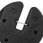 Pack de 4 Pesos para Carpas Plegables Rellenados con Cemento Bases para Toldo Pérgola Ø22x5,5 cm Negro