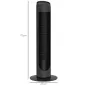 Ventilador de Torre 45W Ventilador Vertical Silencioso con 3 Velocidades Oscilación 70° para Salón Ø27x75 cm Negro