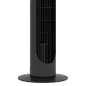 Ventilador de Torre 45W Ventilador Vertical Silencioso con 3 Velocidades Oscilación 70° para Salón Ø27x75 cm Negro