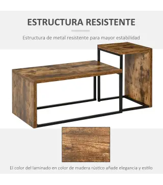 Juego de 2 Mesas de Centro