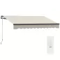 Toldo Eléctrico Retráctil con Manivela Inclinación Ajustable y Protección UV para Jardín Terraza 296x250 cm Crema Toldo Eléctrico Retráctil con Manivela Inclinación Ajustable y Protección UV para Jardín Terraza 296x250 cm Crema