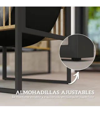 Conjunto de Jardín de 4 Piezas con Sofá Sillones y Mesa de Ratán Sintético Cojines Cómodos y Resistente a Rayos UV