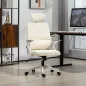 Silla de Oficina de Malla Silla de Escritorio con Altura Ajustable Reposacabezas Regulable y Reposabrazos Beige