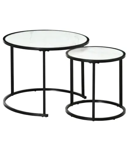 Juego de 2 Mesas Auxiliares