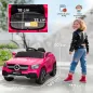 Coche Eléctrico para Niños Mercedes-Benz GLC Coupé 12V Mando a Distancia 2,4 G Motor Doble MP3 Rosa