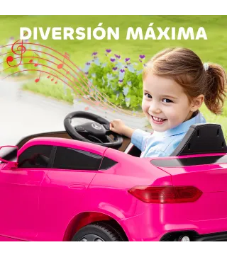 Coche Eléctrico para Niños Mercedes-Benz GLC Coupé 12V Mando a Distancia 2,4 G Motor Doble MP3 Rosa