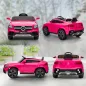 Coche Eléctrico para Niños Mercedes-Benz GLC Coupé 12V Mando a Distancia 2,4 G Motor Doble MP3 Rosa