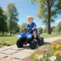 Quad Eléctrico para Niños 6 V Quad para Niños de 18 a 56 Meses Velocidad hasta 3 km/h Faros y Música 70x42x45 cm Azul Quad Eléctrico para Niños 6 V Quad para Niños de 18 a 56 Meses Velocidad hasta 3 km/h Faros y Música 70x42x45 cm Azul