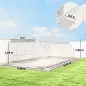 Invernadero de Túnel 6x3x2 m con 2 Puertas Enrollables Estructura de Acero Galvanizado Cubierta PE Anti-UV Transparente Invernadero de Túnel 6x3x2 m con 2 Puertas Enrollables Estructura de Acero Galvanizado Cubierta PE Anti-UV Transparente
