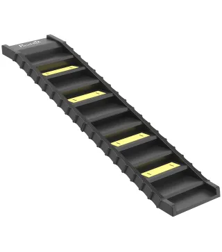 Rampa para Perros Plegable 154 cm Rampa para Perros para Coche Cama con 10 Escalones Antideslizantes Carga 68 kg Negro