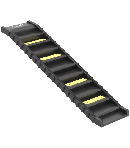 Rampa para Perros Plegable 154 cm Rampa para Perros para Coche Cama con 10 Escalones Antideslizantes Carga 68 kg Negro